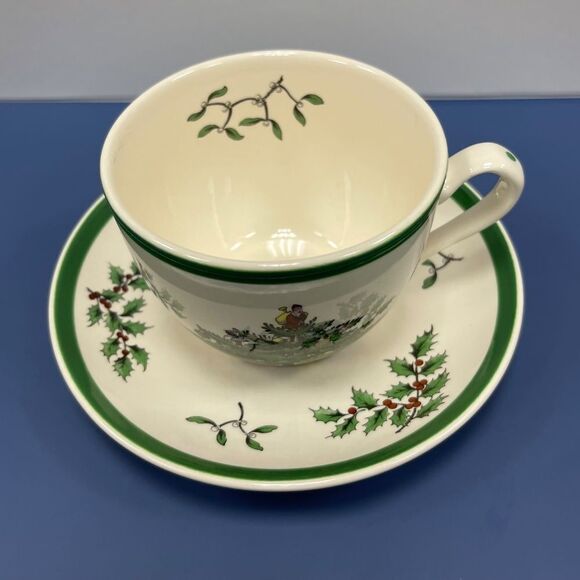 Spode Christmas Tree Cup & Saucer. KK148 - Picture 2 of 6